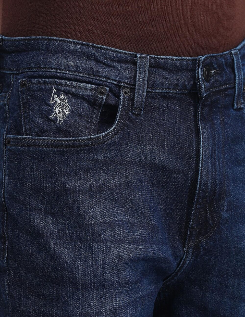 U.S. Polo Assn. Denim Co. Men's Regular Jeans (UDJENO1757_Blue - Image 2