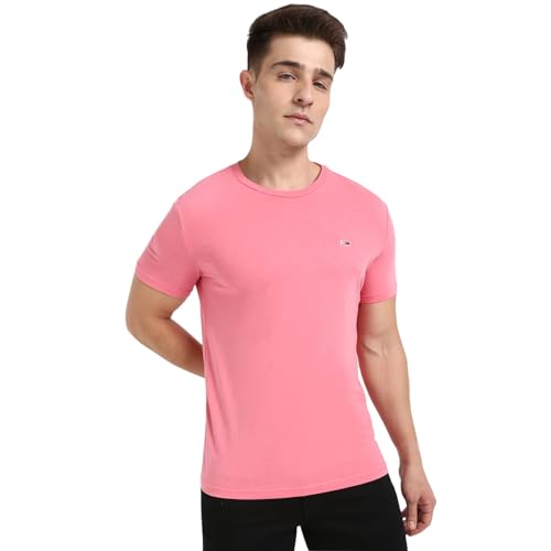 Tommy Hilfiger Mens Pink Color Tshirt (M)