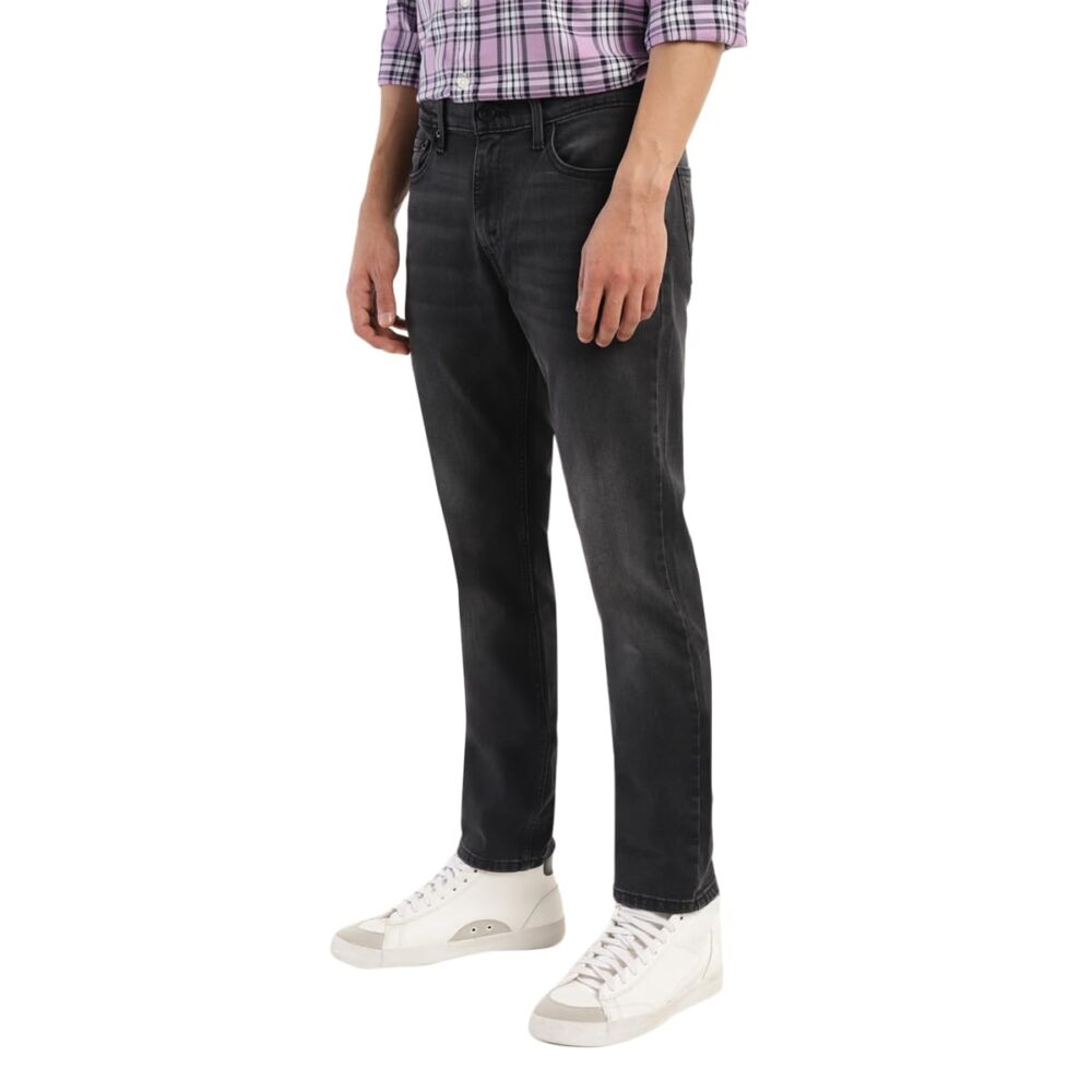 Levi's Men's 511 Slim Fit Mid-Rise Light Fade Stretchable Jeans Black - Image 6