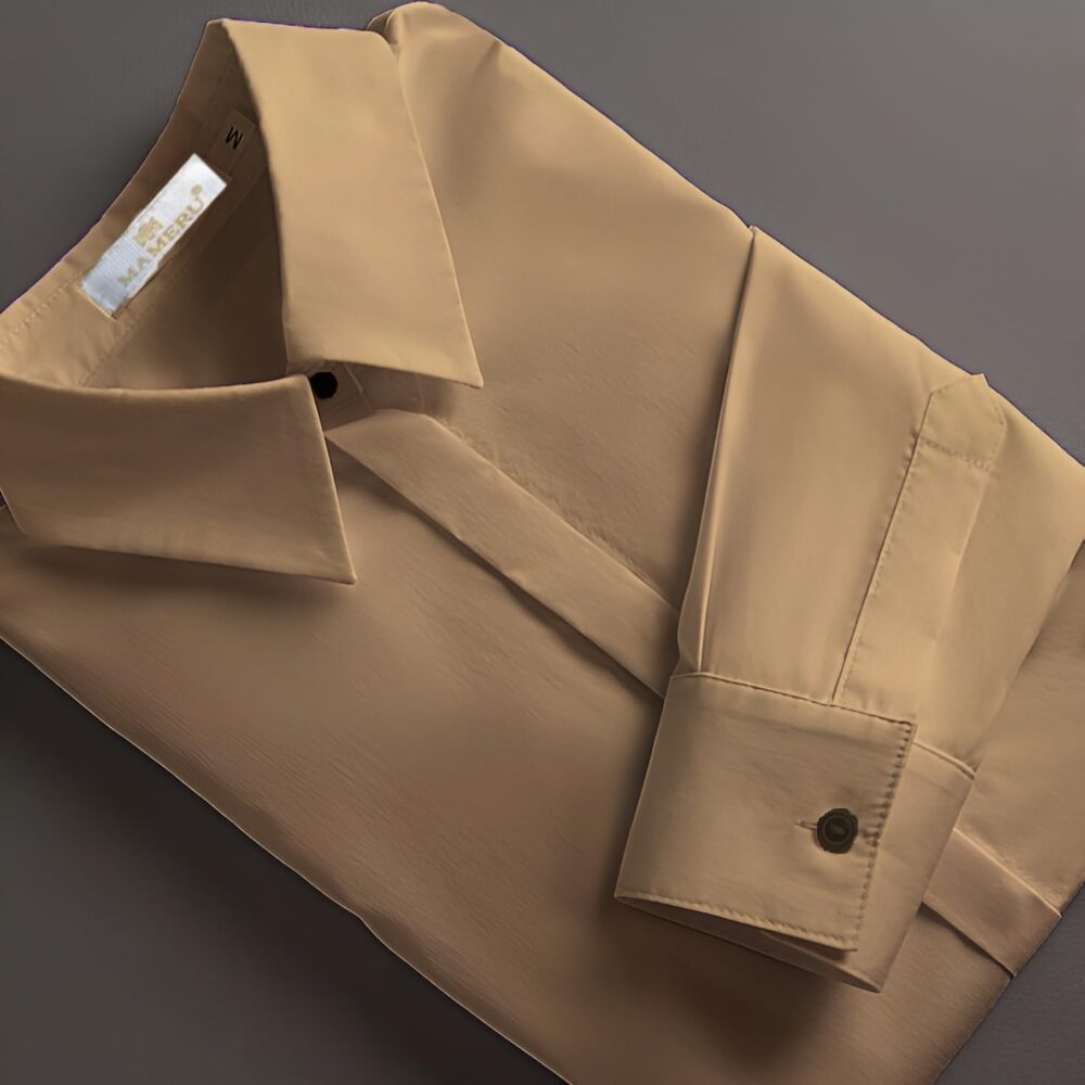 Zens & Mens Premium Linen Casual Full Sleeve Shirt for Man (in, Alpha, L, Regular, Cream) - Image 4