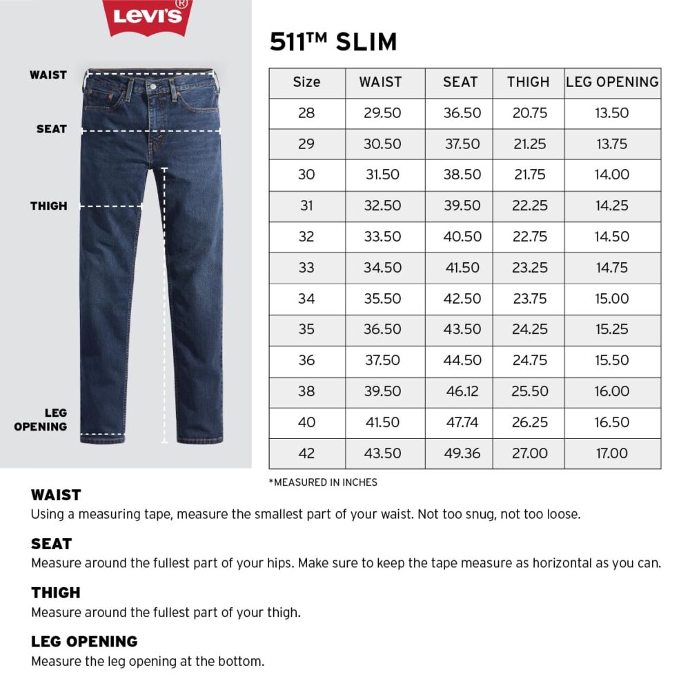 Levi's Men's Mid Rise 511 Slim Fit Mid-Rise Light Fade Stretchable Jeans Black Grey, 32 - Image 2