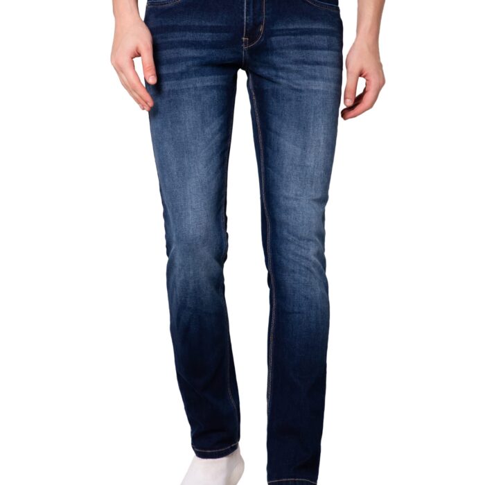 Cantabil Men Blue Cotton Regular Fit Jeans (MDNM00271_DARKCARBONBLUE_32)