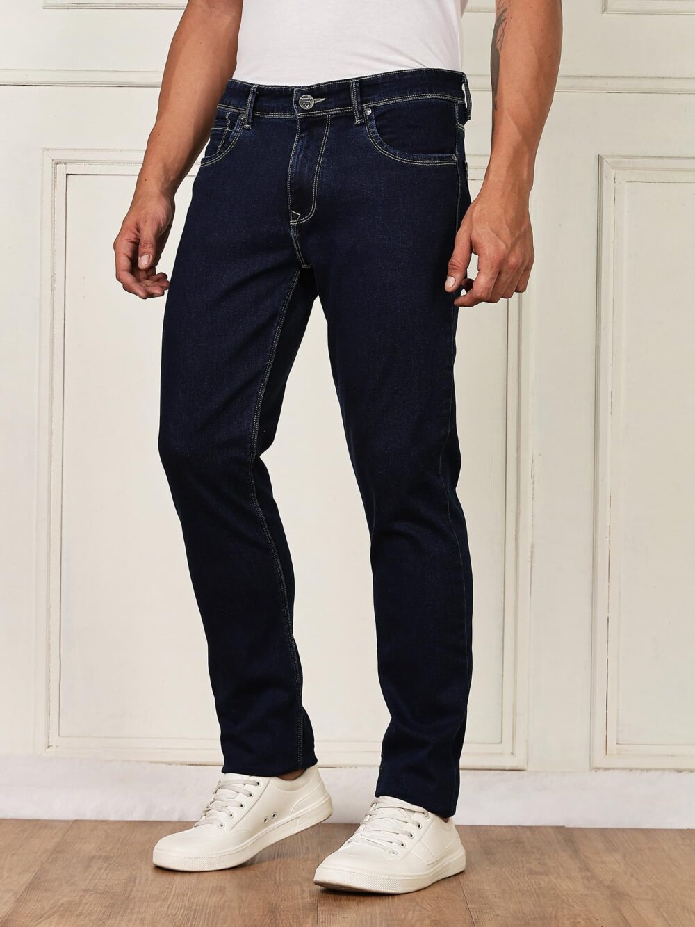 Thomas Scott Men's Regular Jeans (TSJ341_Dark Blue3 - Image 8