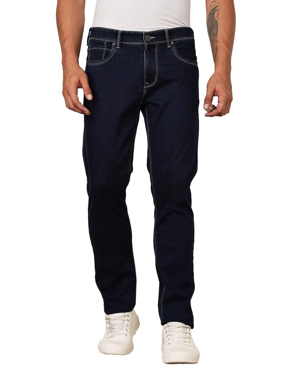 Thomas Scott Men's Regular Jeans (TSJ341_Dark Blue3