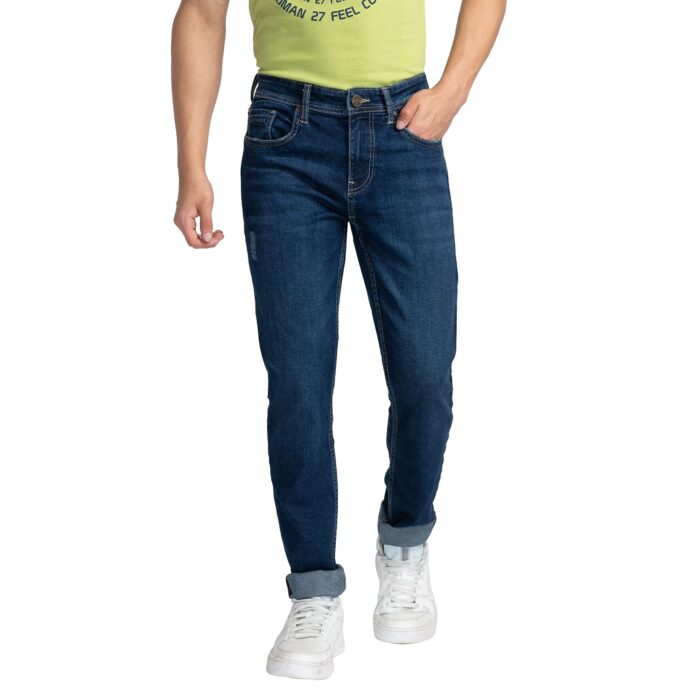 Being Human Men Slim Fit Denim (Size: 28)-BHDI23253-DARK Tone