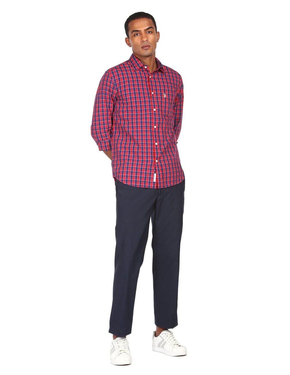 U.S. POLO ASSN. Men's Regular Button Down Shirt (USSHTO0743_Red XL) - Image 7