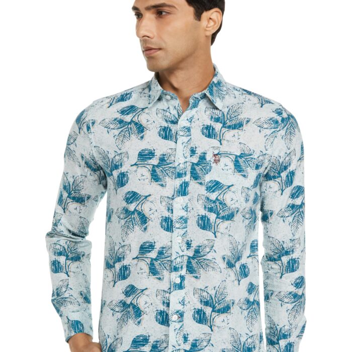 U.S. POLO ASSN. Men's Regular Fit Shirt (UDSHTO1266_Navy