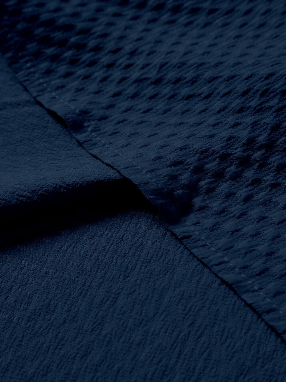 WEBRIC Men's Regular Fit Solid Soft Touch Cotton Blend Casual Shirt Design with Spread Collar & Half Sleeves Navy Blue - Image 2