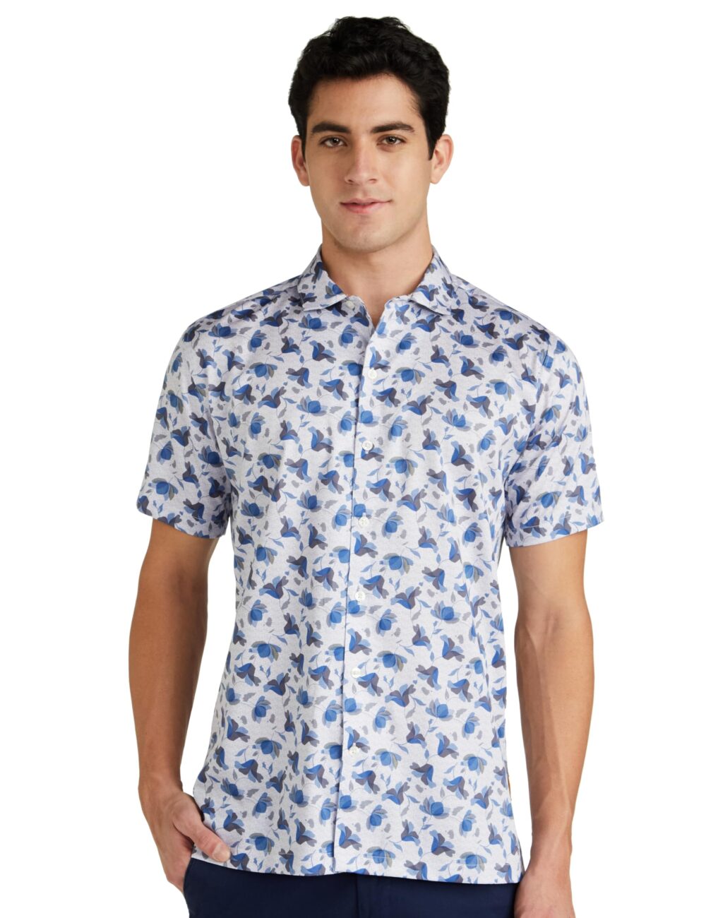 Van Heusen Men's Slim Fit Shirt (VDSHESLFT51193_Light Blue