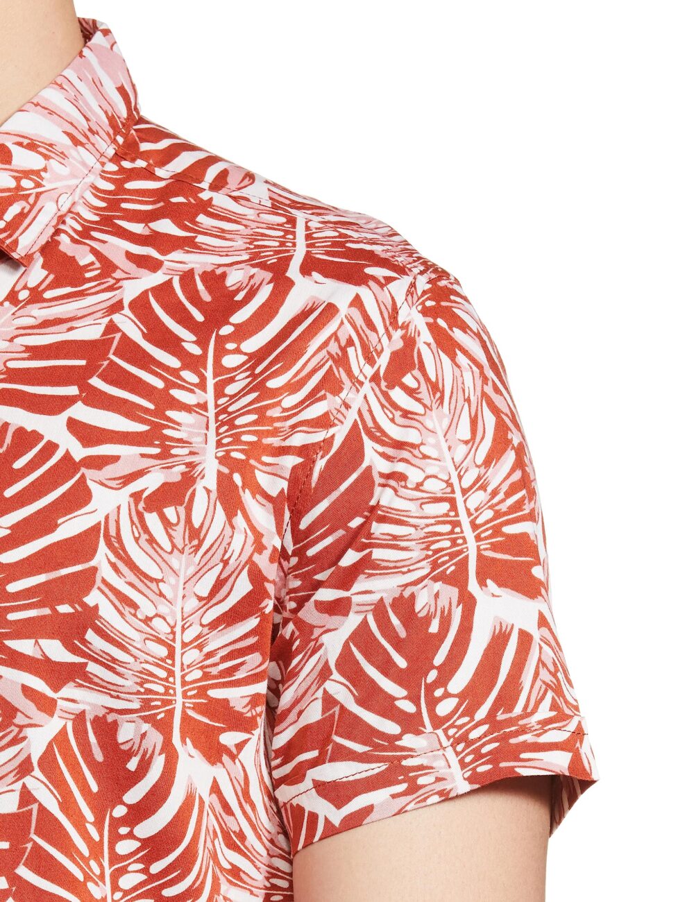 The Indian Garage Co Men's Slim Fit Shirt (0422-SH179-01_Rust S) - Image 2
