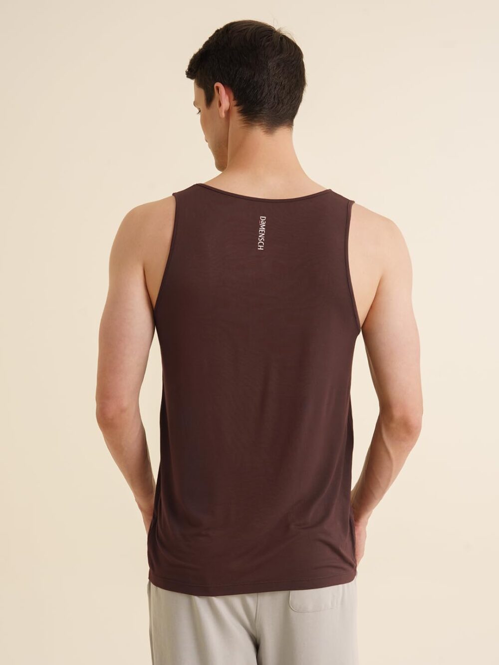 DAMENSCH Neo-Skin Round Neck Vest, Anti-Bacterial, Thermoregulating, Bamboo Spandex Shape Retaining Baniyan for Man, Soft and Sustainable Inner for Men-Bitter Chocolate-L - Image 6