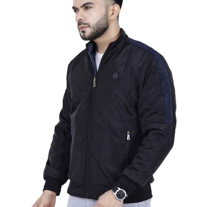 Dolllar Jackets for Men Stylish latest Casual Zipper Bomber Winter Jacket Full Sleeve Water Resistant Jacket for Men Non Reversible
