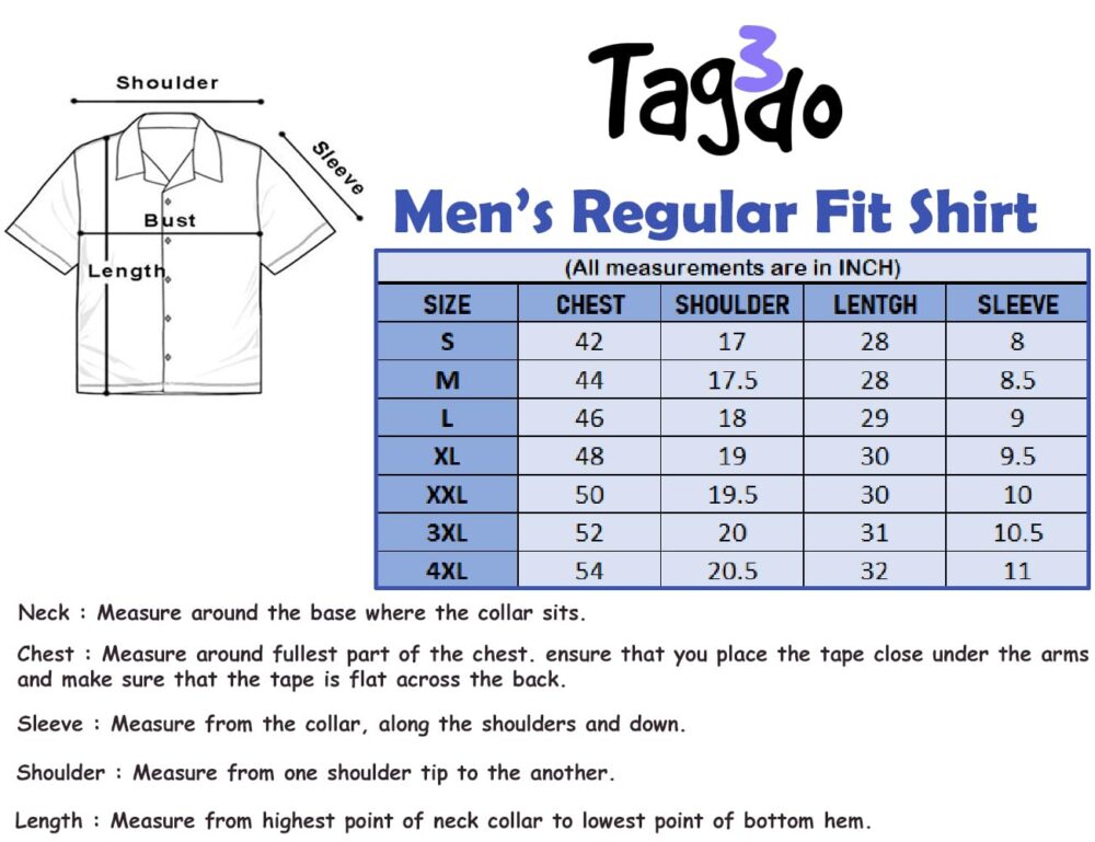 TAGDO Men's Regular Fit Casual Shirt (Popcorn-5171-Maroon-L) - Image 2