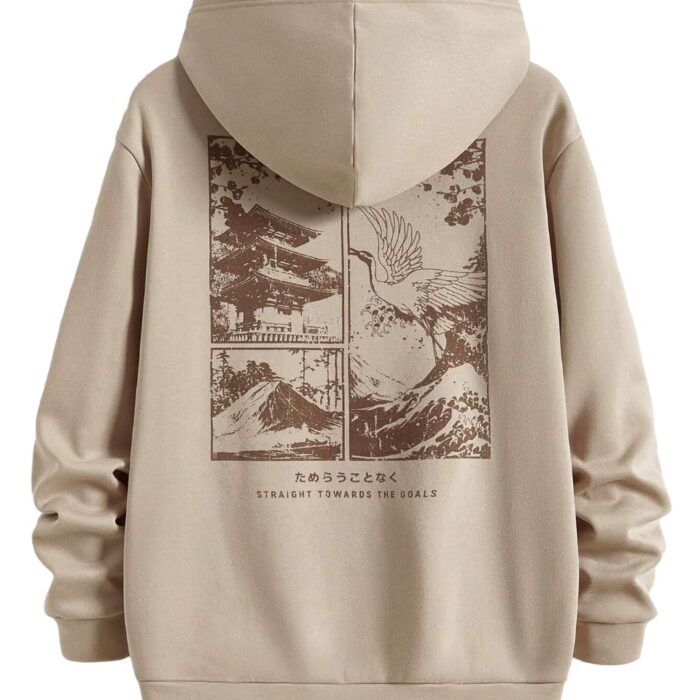 TAGAS Hoodie for Men|Sweatshirt for Man Stylish | Hooded (Sweatshirt) for Mans| Winter Wear for Mans Beige