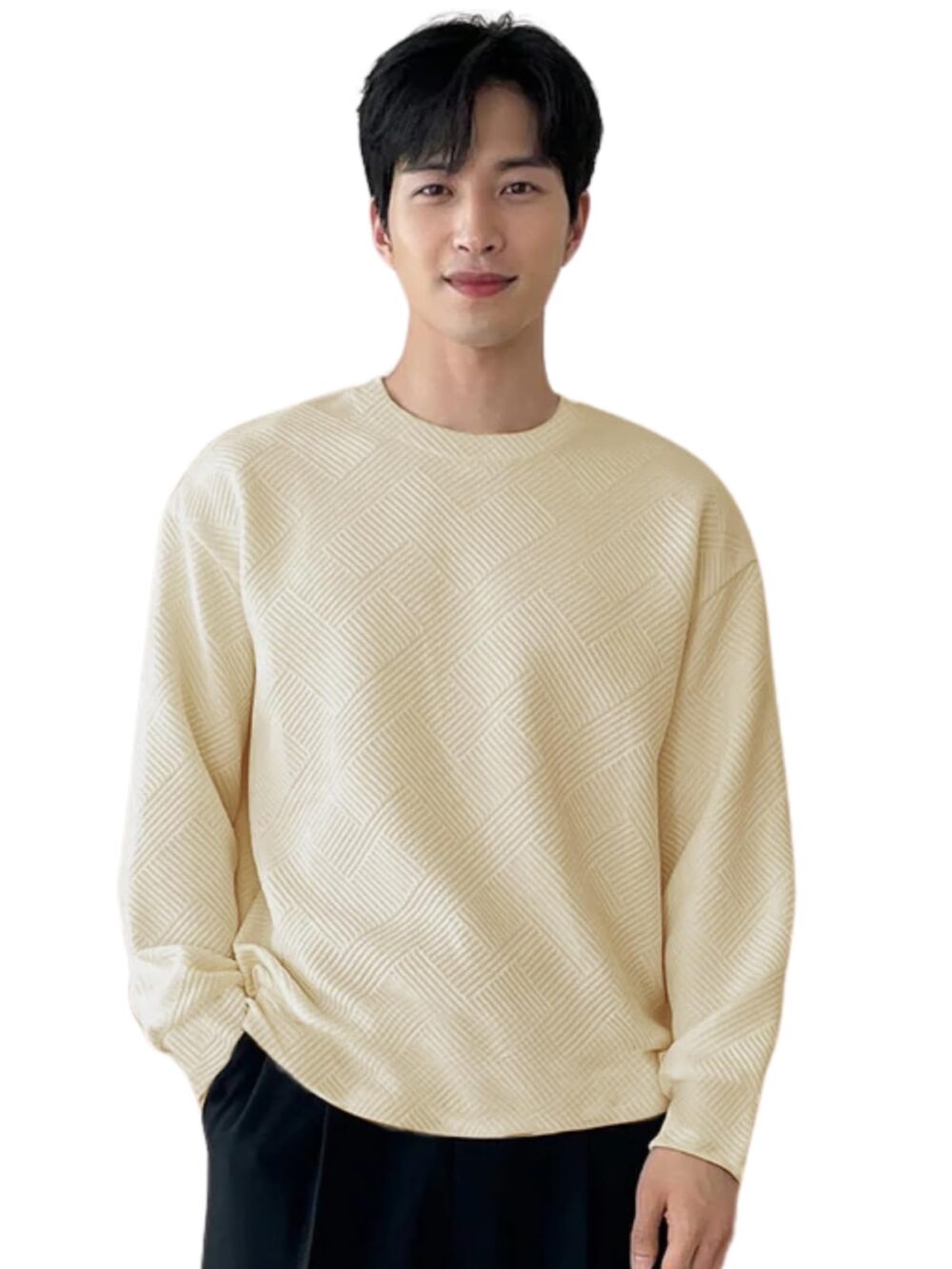 GRECIILOOKS Solid Regular Fit Plain Casual Stylish Latest | Full Sleeve T Shirt for Men White