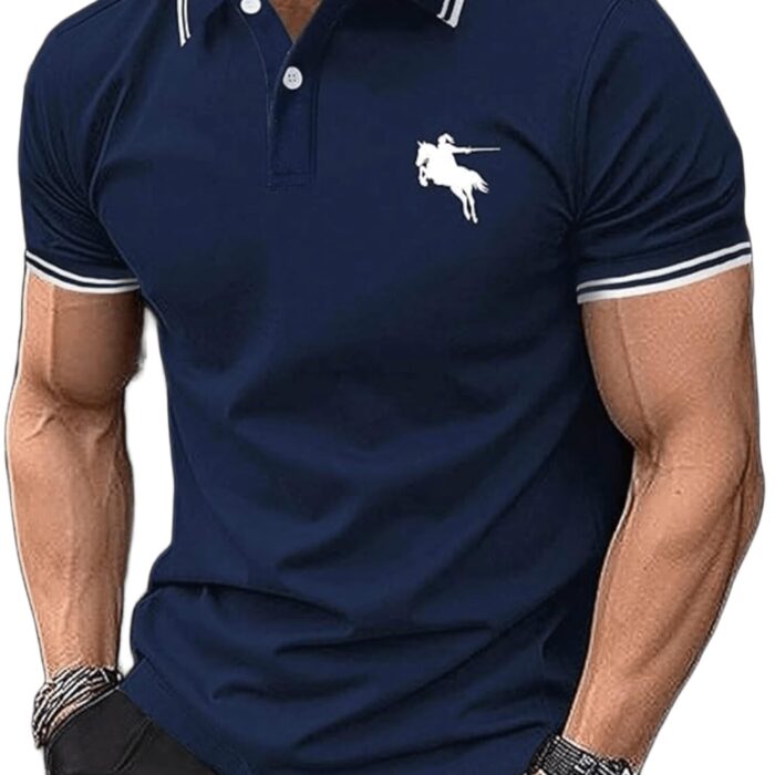Lymio Men T-Shirt || T-Shirt for Men || Polo T Shirt (Polo-19-Blue-XL)