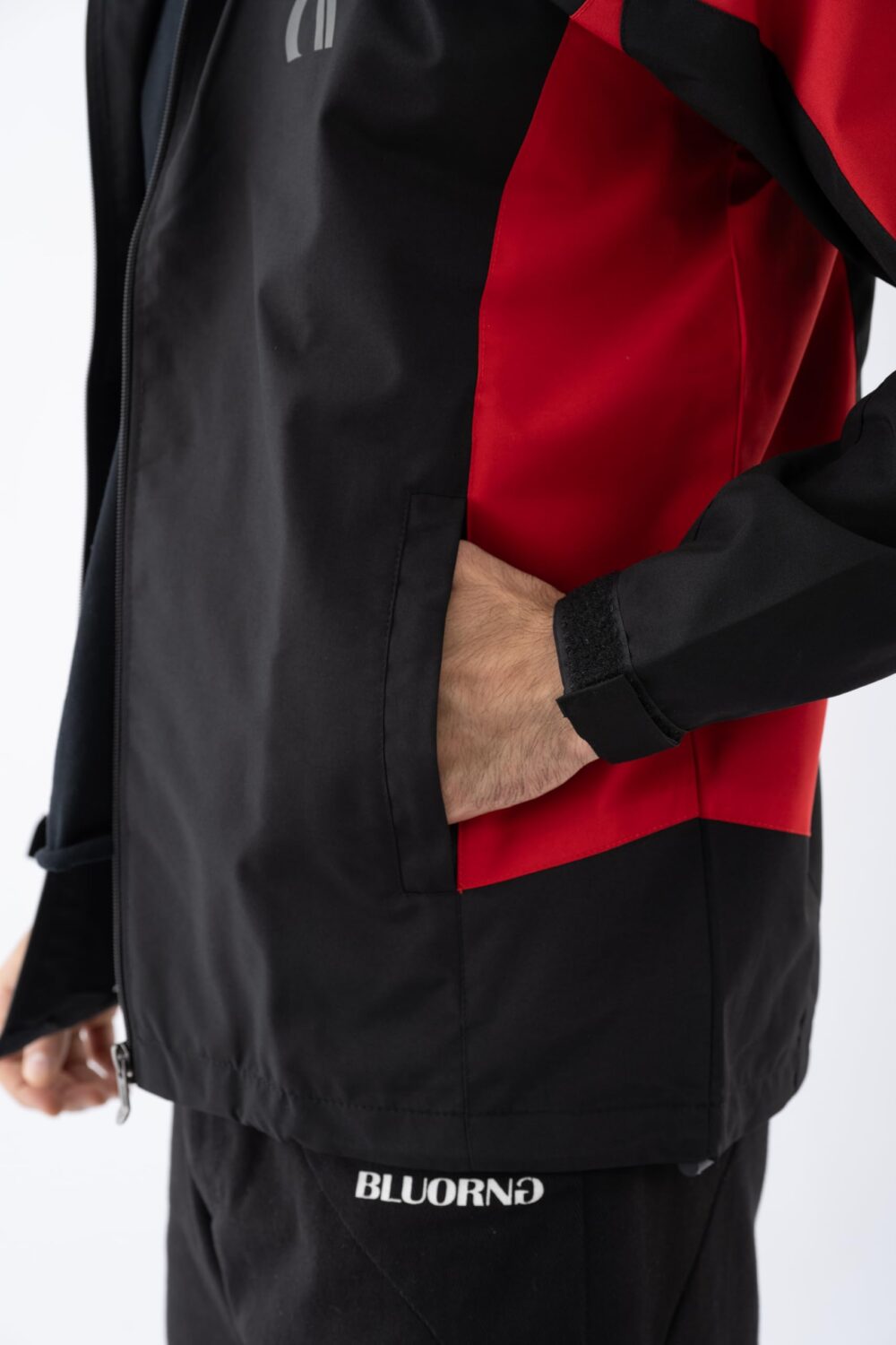 Aashi Men’s Winterwear Hooded Jacket | Lightweight Windcheater for Outdoor Sports, Travel & Daily Use | Water-Resistant & Stylish Full Sleeve Jacket (IN, Alpha, XL, Red-Black) - Image 3