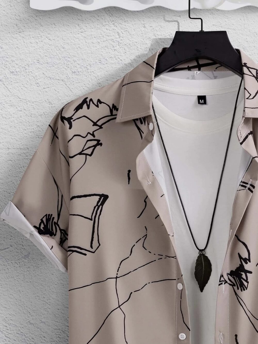 Lymio Shirt for Men|| Regular Fit Shirt for Men (Mistry-Cream-S) - Image 4