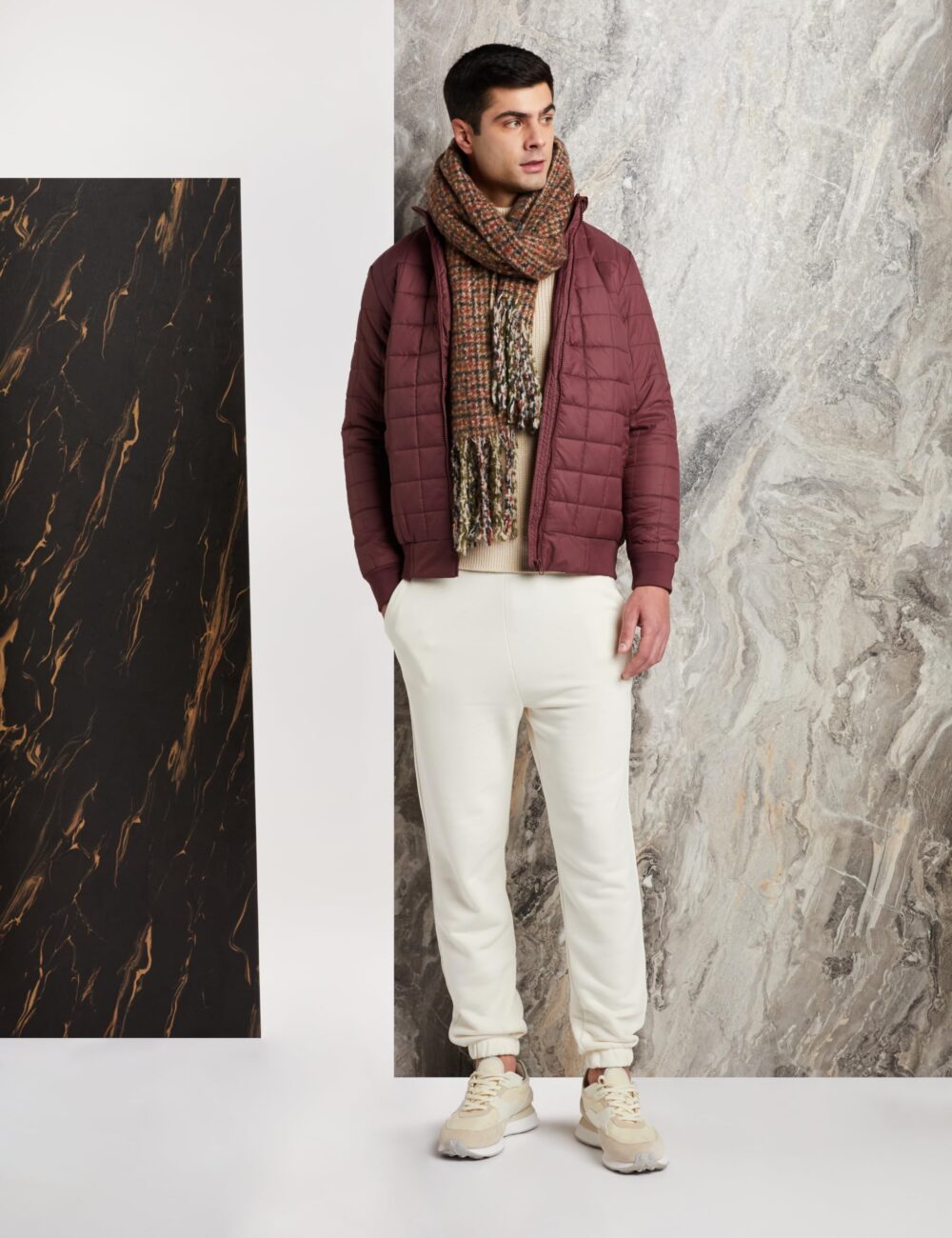 Amazon Brand - Symbol Mens Polyester Standard Length Quilted Jacket (Aw22-Sy-Qb-Jk-01_Wine_Xl) - Image 5