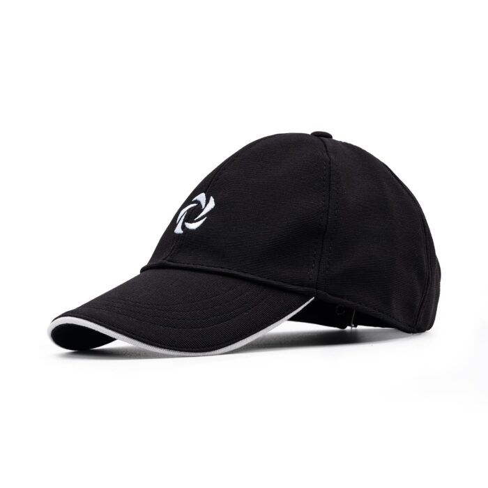 Solpro Nomad Unisex Cotton Cap | Lightweight & Breathable | Portable Sun Protection for Sports, Travel & Everyday Wear | Adjustable Buckle Strap (Black)