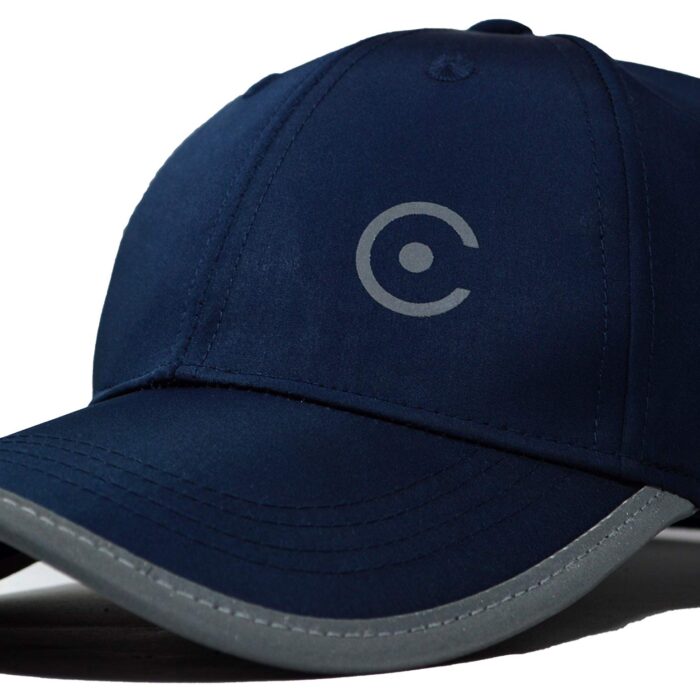 Coreteq Polyester Unisex Water Resistant Rapid Dry Lightweight Sports Cap With Adjustable Strap (Pack Of 1) (Marine Blue, Free Size)