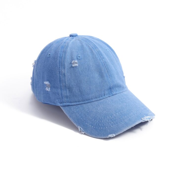 SALTY Everyday Vintage Ivy Baseball Caps for Men Stylish & Women | Summer Head Cap Hats for Men, Girls, Kids, Boys | UV Protection | Round Adjustable Cotton Caps | Minimal Fashion Accesories Blue