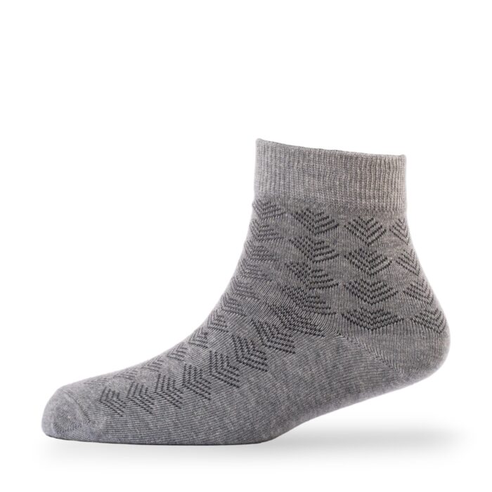 YOUNG WINGS Men's_Socks Grey Colour Cotton Fabric Solid Free Size Ankle Length Casuals & Formals Wear Socks Pack Of 1 2303-M1-Grey