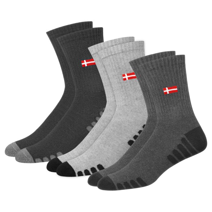SWAGR Sports Crew Socks for Men Premimum Cotton Calf Length Athletic Socks, Multicolor, Pack of 3, Free Size