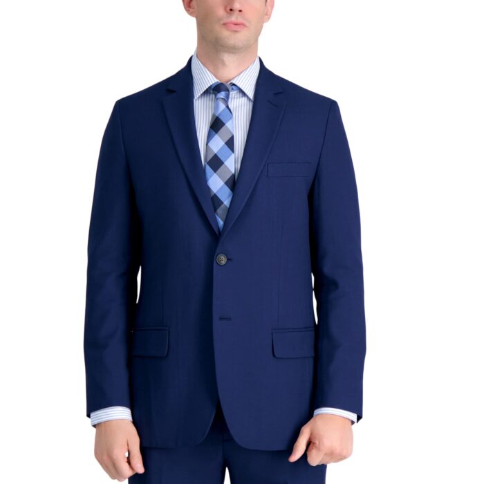 Men's Smart Wash with Repreve Tailored Fit Suit Separates - Pants & Jackets, Midnight, 40 Short