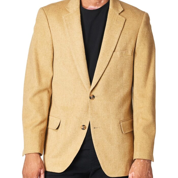 Men's Cotter Sport Coat, Camel Hair, 42 Regular