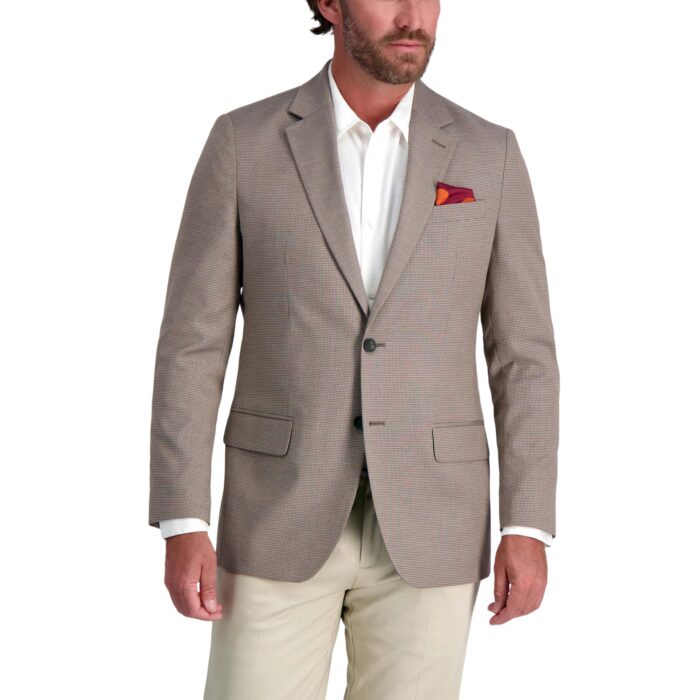 Mens Jmh Premium Stretch Tailored Fit Big & Tall Sport Coat, Mocha, 40